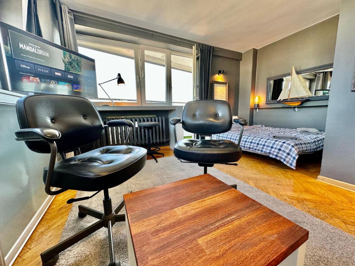 Super Apartament Grey Centrum 2X Metro Fast Wifi 300 Mbs Netflix Appletv Smarttv Spotify Panorama Miasta 华沙 外观 照片