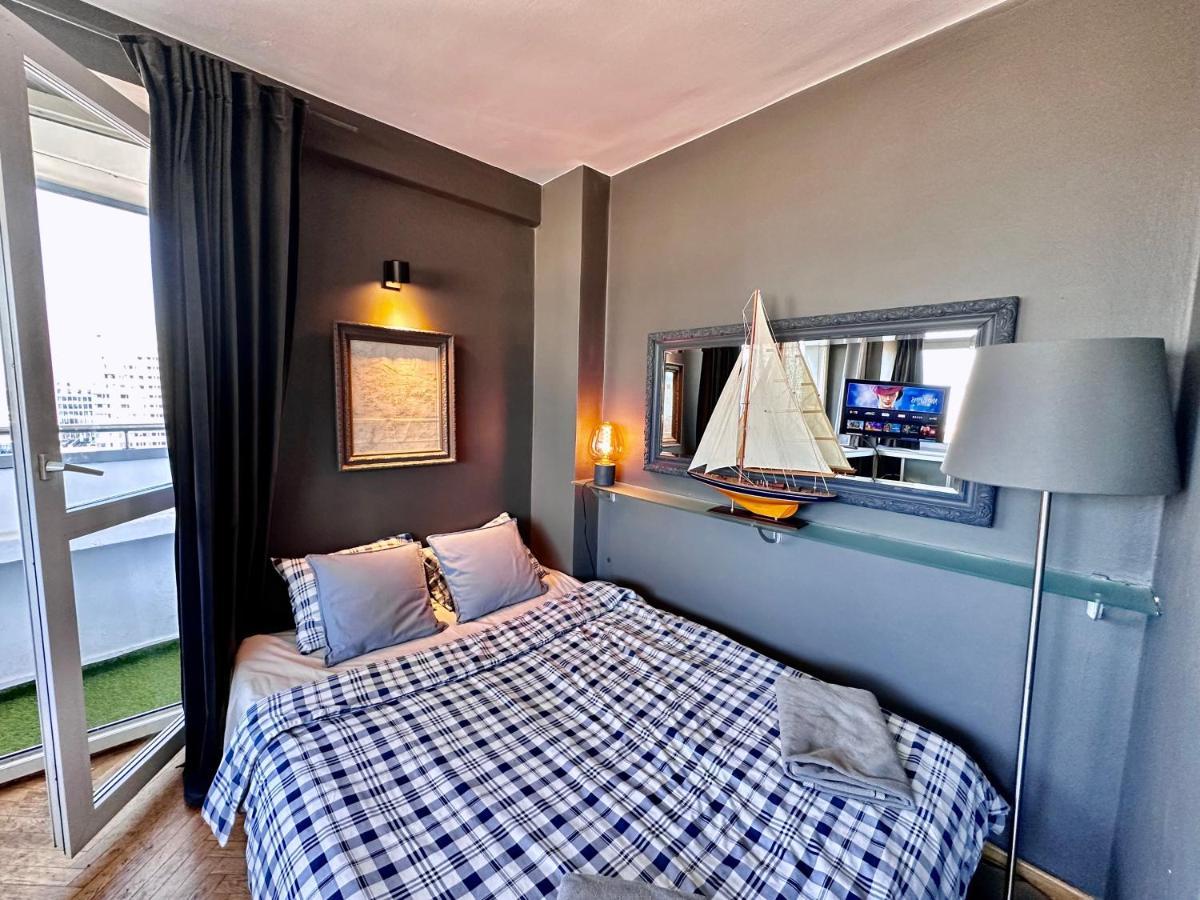 Super Apartament Grey Centrum 2X Metro Fast Wifi 300 Mbs Netflix Appletv Smarttv Spotify Panorama Miasta 华沙 外观 照片