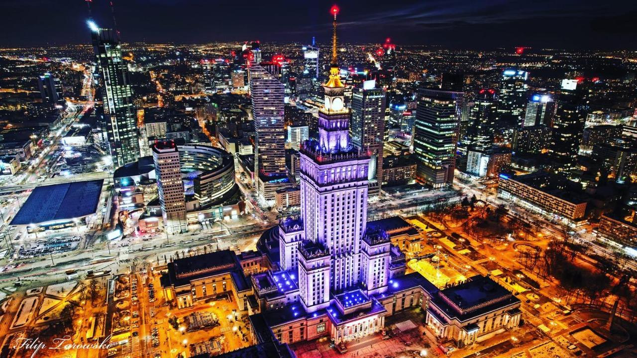 Super Apartament Grey Centrum 2X Metro Fast Wifi 300 Mbs Netflix Appletv Smarttv Spotify Panorama Miasta 华沙 外观 照片