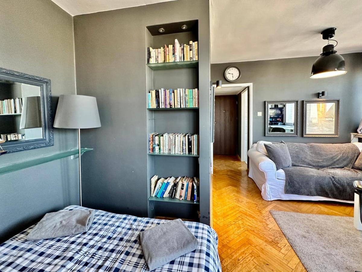 Super Apartament Grey Centrum 2X Metro Fast Wifi 300 Mbs Netflix Appletv Smarttv Spotify Panorama Miasta 华沙 外观 照片
