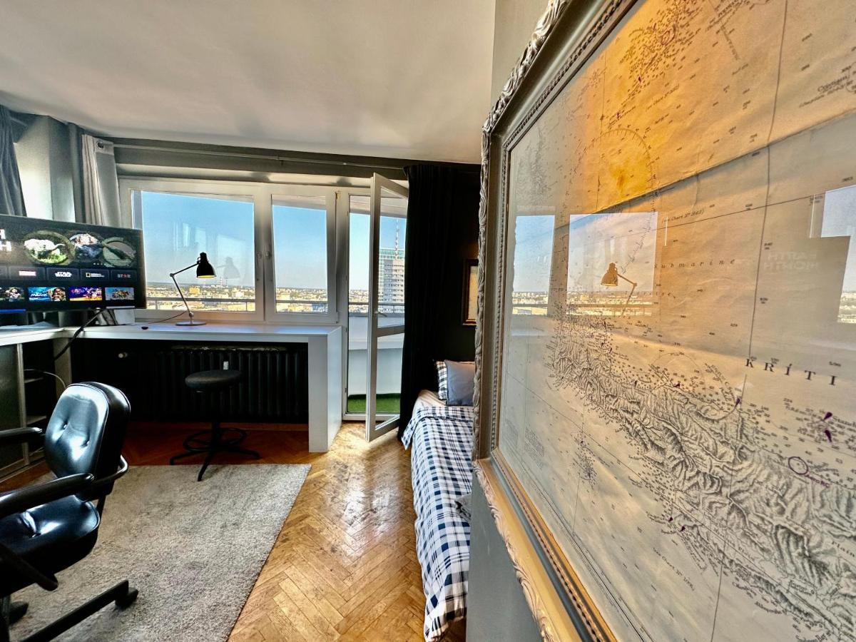 Super Apartament Grey Centrum 2X Metro Fast Wifi 300 Mbs Netflix Appletv Smarttv Spotify Panorama Miasta 华沙 外观 照片