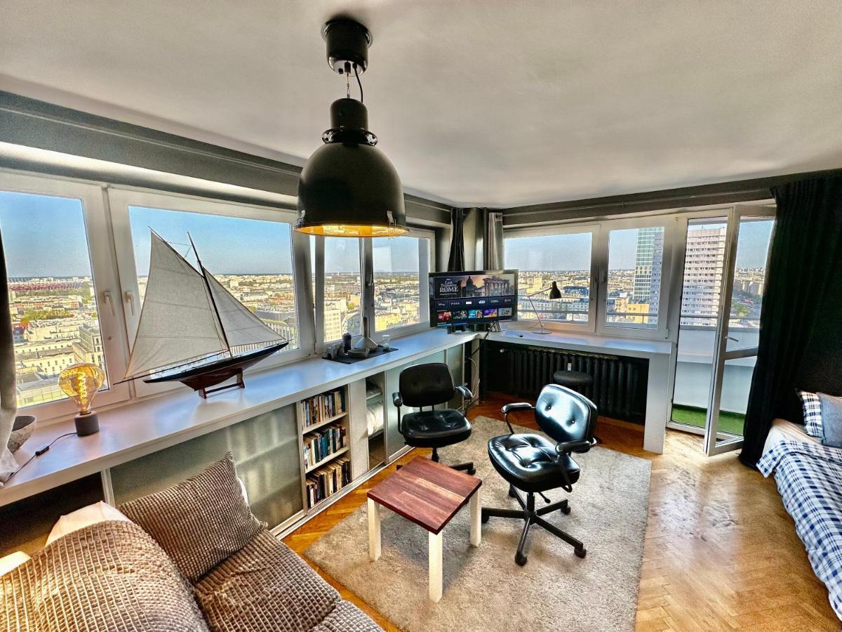 Super Apartament Grey Centrum 2X Metro Fast Wifi 300 Mbs Netflix Appletv Smarttv Spotify Panorama Miasta 华沙 外观 照片